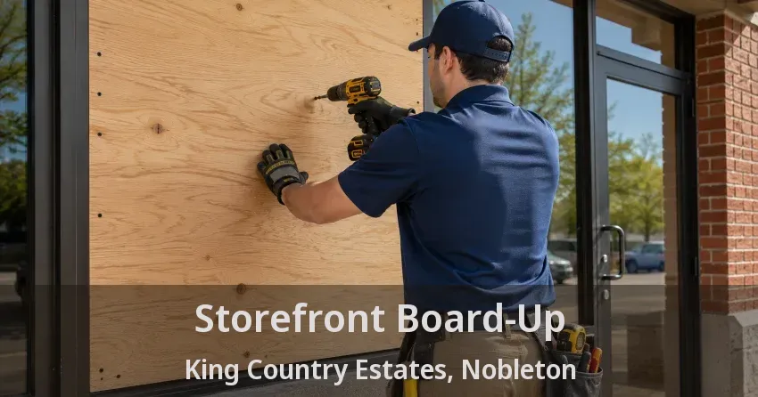 Storefront Board-Up King Country Estates, Nobleton - ON