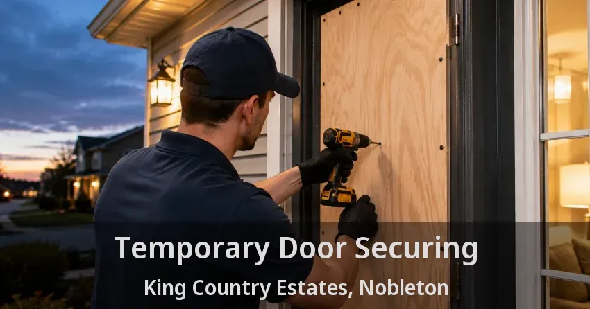 Temporary Door Securing King Country Estates, Nobleton - ON