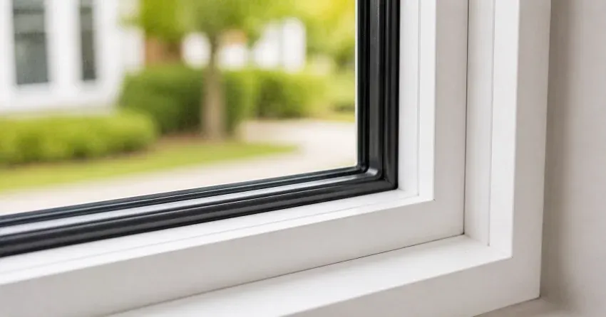 technician repairing window and door hardware in Nobleton home