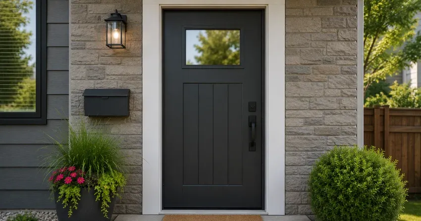 emergency door replacement Nobleton North, Nobleton installation in progress