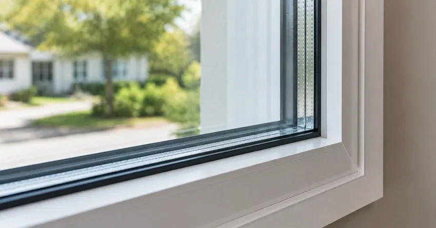 technician replacing window weatherstripping in Nobleton home
