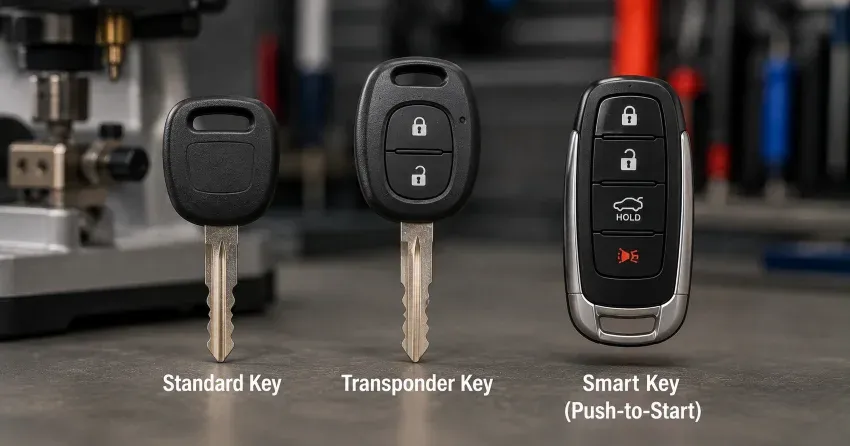 technician cutting a transponder ignition key in Nobleton North, Nobleton