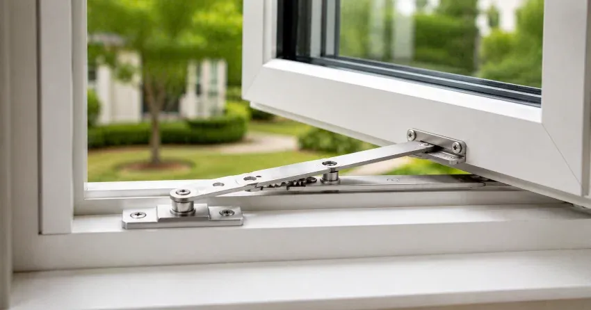 technician replacing casement window hinge in Nobleton