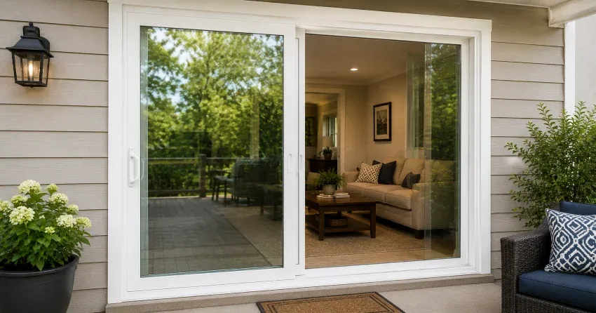 new patio door replacement installed in Nobleton North, Nobleton home