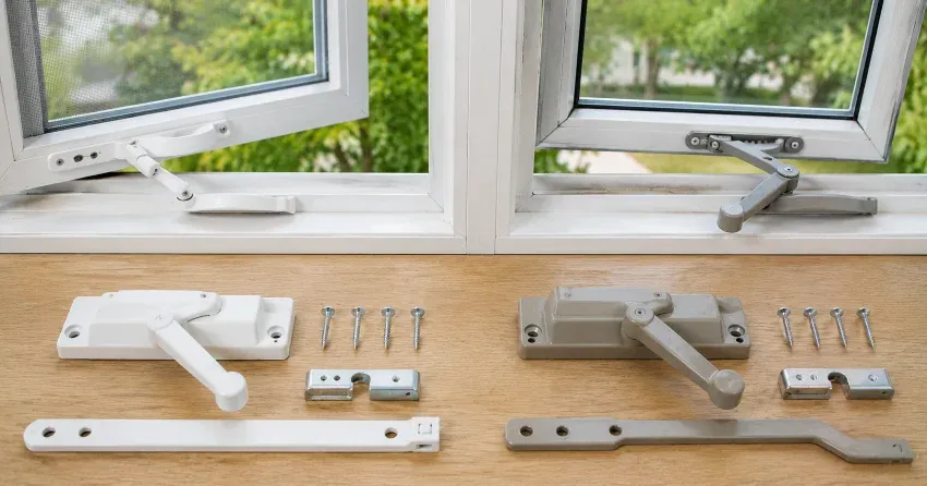 new casement window crank operator installed in Nobleton home