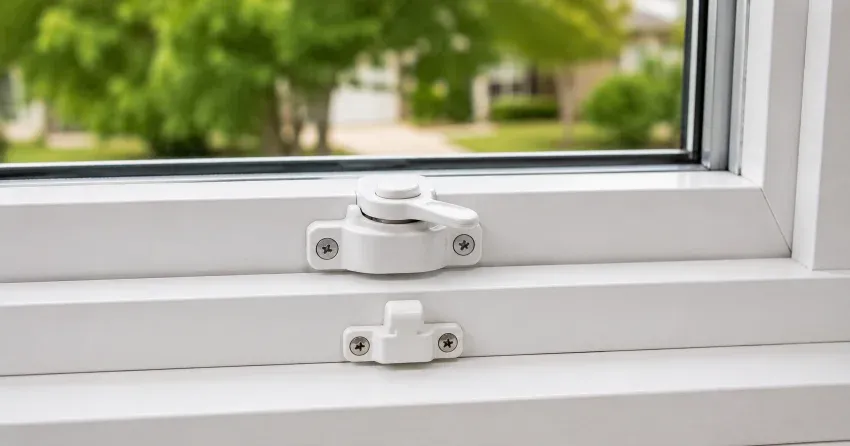 technician installing new window latch hardware in Nobleton