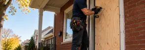 Temporary Door Securing Nobleton